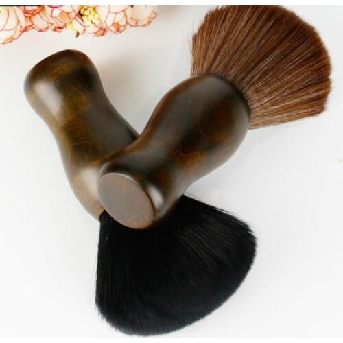 Professional Soft Black Neck Face Duster Brushes Barber Hair Clean Hairbrush Salon Cutting Hairdressing Styling Makeup Tool 1pc