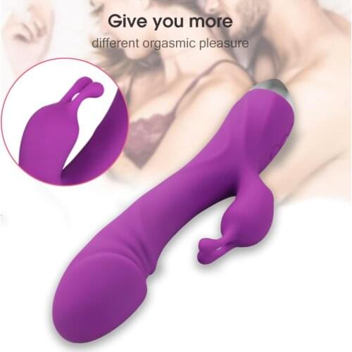 Charging Double Swing Vibrator Vagina Clitoris G Spot Adult Sex Toys for Woman Female Masturbator Intimate Goods Machine Shop