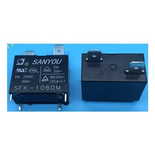 SFK-106DM 6VDC 20A 250VAC DIP4 102F SANYON Air conditioner RELAY 1 From A ,New and original