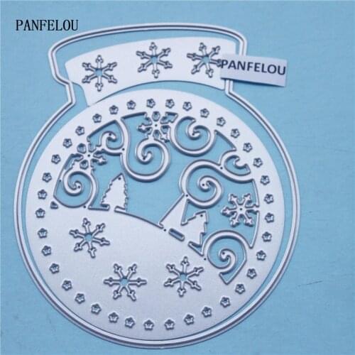 PANFELOU Metal craft Village crystal ball paper die cutting dies for Scrapbooking/DIY Easter Halloween Greeting cards