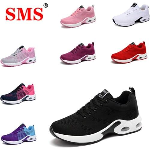 SMS New Women Shoes Platform Ladies Sneakers Breathable Casual Shoes Running Shoes Fashion Height Increasing Shoes Plus Size