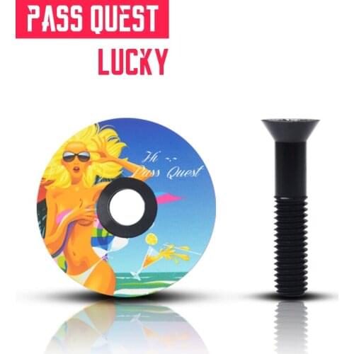 Pass Quest Bicycle Headset Ultralight 6g Aluminum Alloy Bike Headset Mountain Road Mtb Bike Top Cap Fit On 1-1/8 Fork The Lid