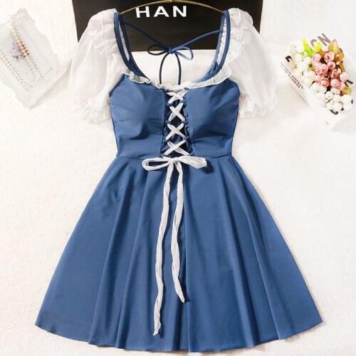 YinFengTing Blue Swimwear