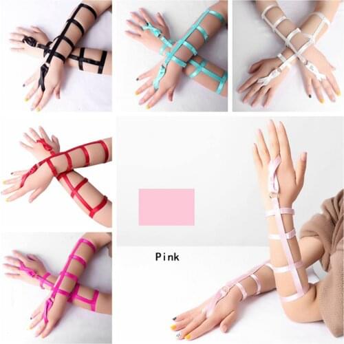 2PC Sexy Women Elastic Strappy Hand Ring Garters Belt Punk Bondage Harness Suspender Strap Garters Dance Rave Accessories