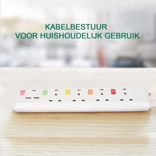 250V British Standard 003 Universal Charging Power Board 3/4/5 Position Jack with USB Plug-In Board for Office Travel