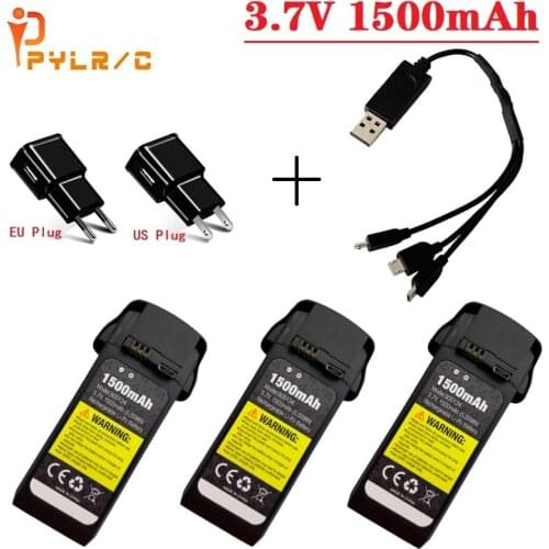 3.7V 1500mAh Lipo Battery With 3in1 Charger for U52G D50 5.55wh Drone RC Quadcopter spare parts for U52G D50 drone battery