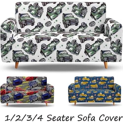 Abstract 3D Printing Elastic Slipcover All Cover High Elastic Sectional Sofa Cover L shape Anti-slip Couch Cover for Living Room