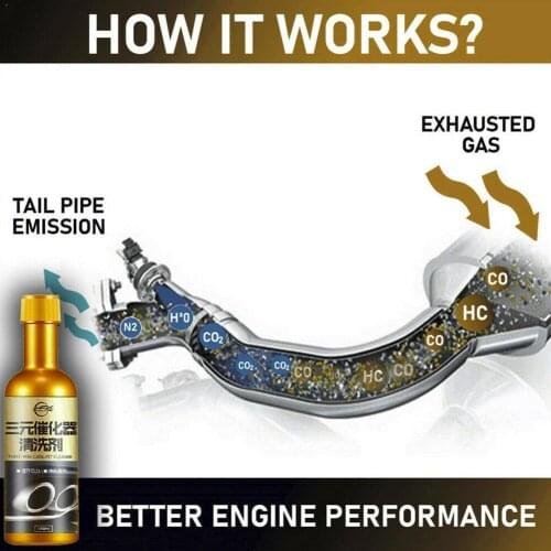 120ML Promotion Car Catalytic Converter Cleaners Automobile Cleaner Easy CSV Catalysts Accelerators To Engine Clean Y6K8