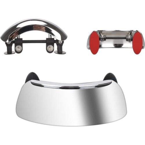 Car Accessories Wide Angle Rearview Mirrors Motorcycle Windscreen 180+Degree Blind Spot Mirror Safety Auxiliary Rear View Mirror