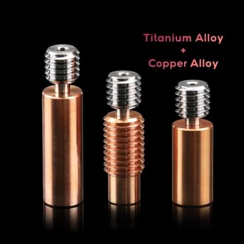 Ender3 CR10 V6 Titanium alloy Bi-Metal Heatbreak For CR10 ENDER 5/3 CR-10S 1.75MM Filament Smooth Heat break