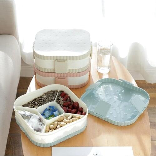 Home Storage Plastic Fruit Storage Box Large Melon Seed Box Snack Storage Box Creative House Organizer Tool