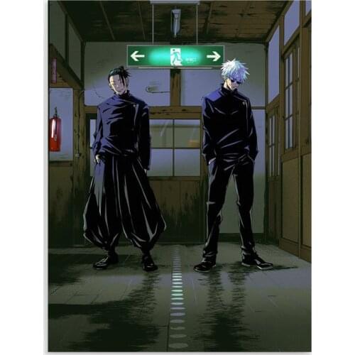 Wall Art Jujutsu Kaisen Canvas Painting HD Print Gojo Satoru and Geto Suguru Poster Home Decor Living Room Modular Anime Picture
