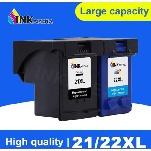INKARENA 21 22 Remanufactured Ink Cartridge Replacement For HP21 22 Deskjet 3915 1530 1320 1455 F2100 F2180 F4100 F4180 Printer