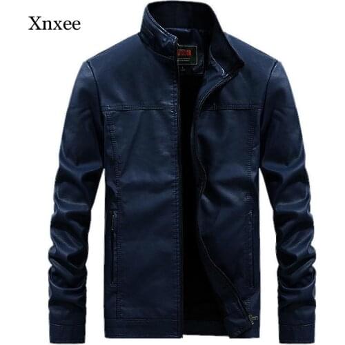 New Mens Leather Jacket Autumn Winter Pu Coats Men Brand Clothing Fashion Business Outerwear Male Coat
