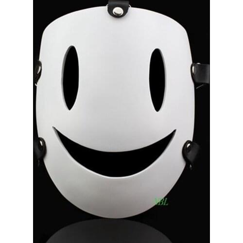 Halloween Cartoon Sky Violations Smile Masks Japanese Air Murders White Resin Mask Masquerade Carnival Party Cosplay Adult Size
