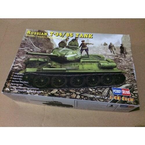 Hobbyboss model model kit 1/48 84807 Russian T-34/85 Tank (Model 1944 Flattened Turret)