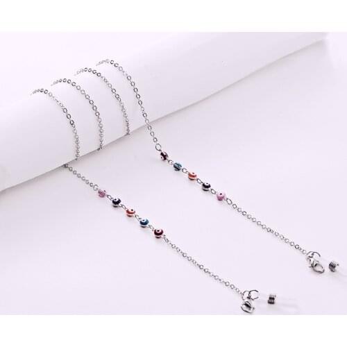 2021 New Fashion Evil Eye Hanging Chain Glasses Womens Neck Chains Sunglasses Strap Lanyard Eyewear Rope Accessory Wholesale