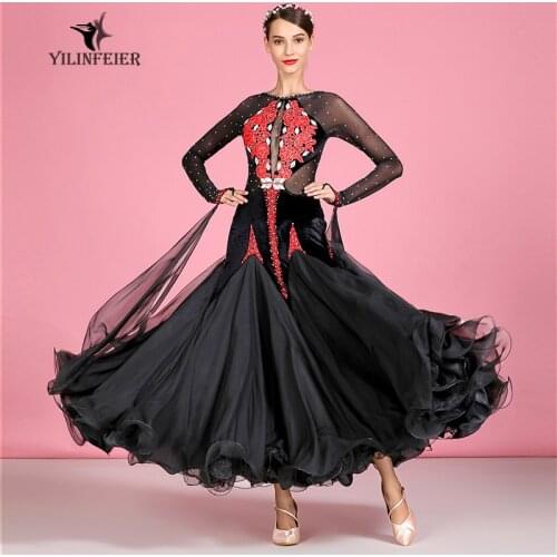 New ballroom dance competition dress dance ballroom waltz dresses standard dance dress women ballroom dress S7041