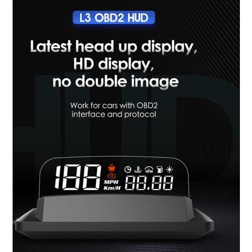Updated Version OBD Car Head Up Display Car Electronics HUD Display Digital Speed Projector Overspeed Warning GPS Speedometer