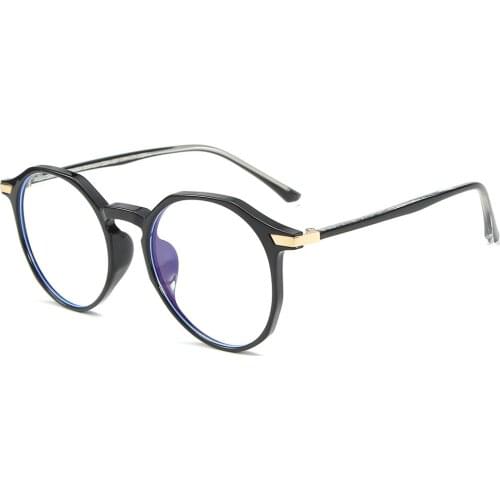 Vintage Computer Blue Blocking Light Glasses for Student Women Transparent Eye Protection Mobile Phone Game Double Beam Eyewear