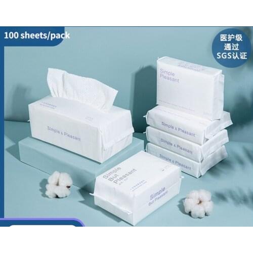 100pcs Disposable Removable Face Towel Cotton Soft Towel Wet Dry Pearl Pattern Remover Clean Face Towel Kitchen Cleaning Towel