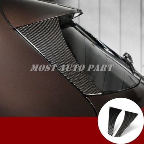 Carbon Fiber Rear Window Pillar Trim Cover 2pcs for Benz GLA X156 2013-2018 Car accesories interior Car decoration
