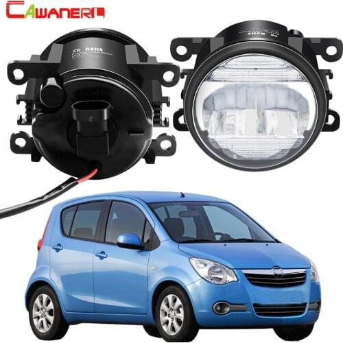 2in1 Fog Light + DRL H11 Car Front Bumper LED Fog Light Daytime Running Lamp 12V For Opel Agila (B) (H08) Hatchback 2008-2015