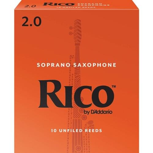 Rico by D'Addario RIA1035 Soprano Sax Reeds, Strength 2.0/2.5/3.0/3.5