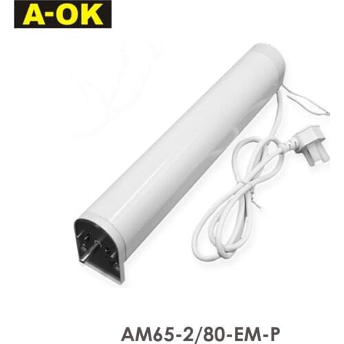 A-OK AM65 80W Super Quiet Curtain Motor,RF433 Remote Control/485 Control/Dry Contact Control,100-240V,Smart Curtain Controller
