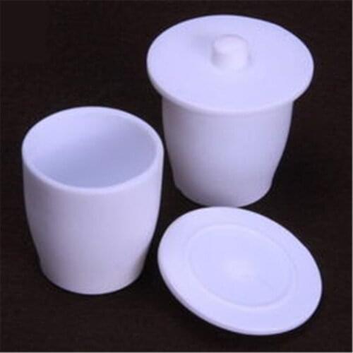 Solid solid PTFE beaker PTFE beaker PTFE laboratory acid and alkali resistant F4 beaker (optional cover)