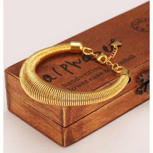 Mesh Bangle for Women Gold Color Bracelets Jewelry Bendable Trendy Accessory men bracelet bangle charms jewelry