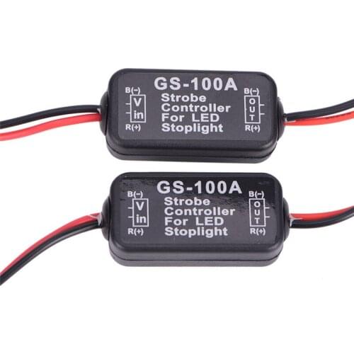 1PC For Car Vehicle GS-100A LED Brake Stop Light Strobe Flash Module Controller Box