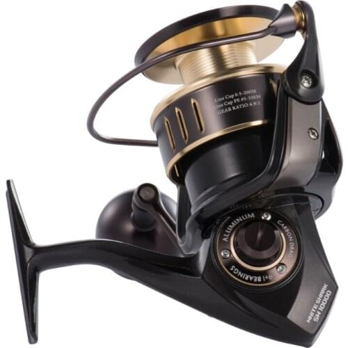 14BB Spinning Reel Sea Fishing Wheel 3.8:1 Gear Ratio Trolling Carrete 8000s -11000s Anchor Raft Coil For Rock Wedkarstwo Vessel