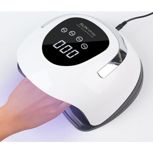 220W New UV LED Lamp Nail Dryer 57Pcs UV Lamp For Nail Gel Polish Curing Lamp 4 Bottoms Timer LCD Display Nail Art Tools