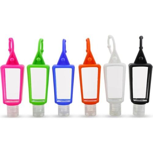 30ml Portable Empty Silicone Refillable Bottles Gel Shampoo Travel Bottles Random Color
