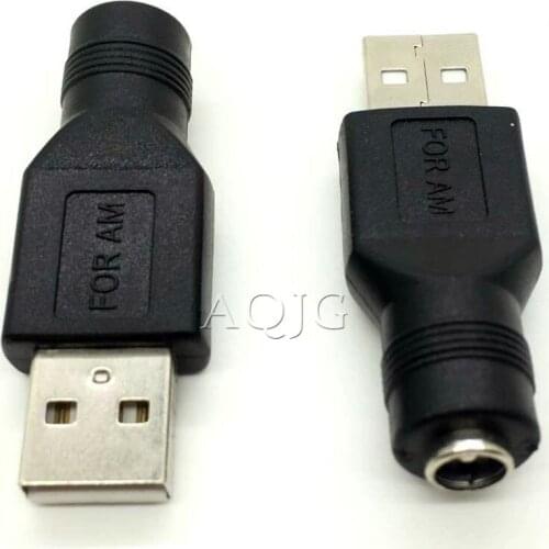 5.5*2.1 mm female jack to USB 2.0 Male Plug 5V DC Power Plugs Connector Adapter Laptop PC