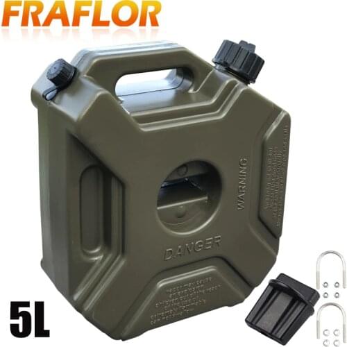 5L Green Fuel Tank Jerry Can Gas Plastic Petrol Car Gokart Spare Container Gasoline Petrol Tanks Canister ATV UTV Motorcycle