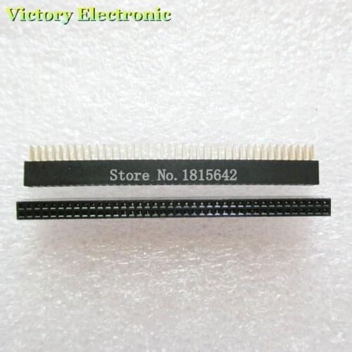 5PCS/LOT 1.27mm 40 Pin Female Double Row Pin Header Strip 2X40P