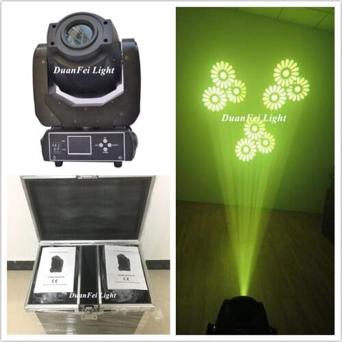 6pcs+3 Roadcase) DMX 512 3 Prism Spot 90W Gobo LED Moving Head Light