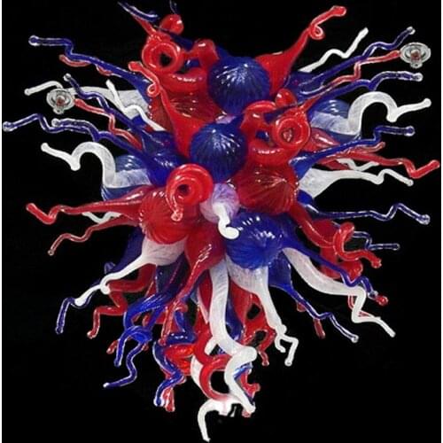 Antique Art Lamps Red Blue Color Murano Glass Flush Mounted LED blown glass Pendant light Fixture