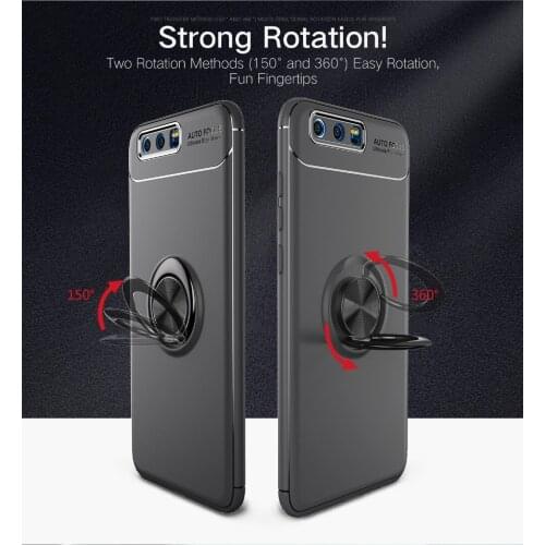 Honor 9 Lite Case 360 Degree Ring Finger Holder Car Magnet Phone Case For Huawei P9 Honor 10 Lite Fundas Capa