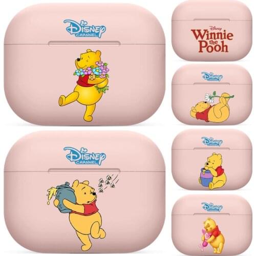 Winnie For Airpods pro case Protective Bluetooth Wireless Earphone Cover For Air Pods airpod case air pod cases Pink