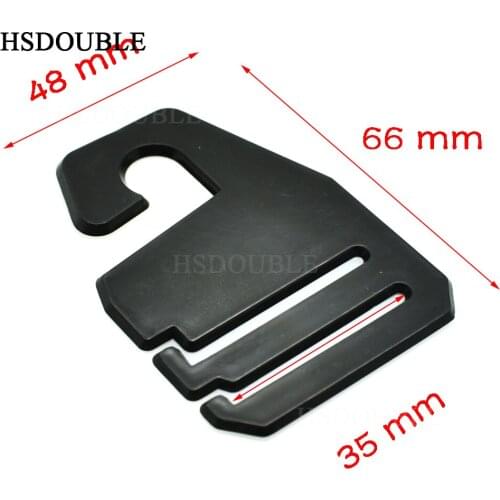 35mm Webbing Black Plastic Necktie Hanger&Hook For Ties Garment Accessories