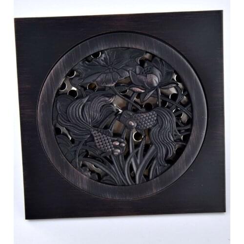 Black Oil Rubbed Brass Bathroom Floor Anti-odor and Insect-Proof Shower Drain Dhr089