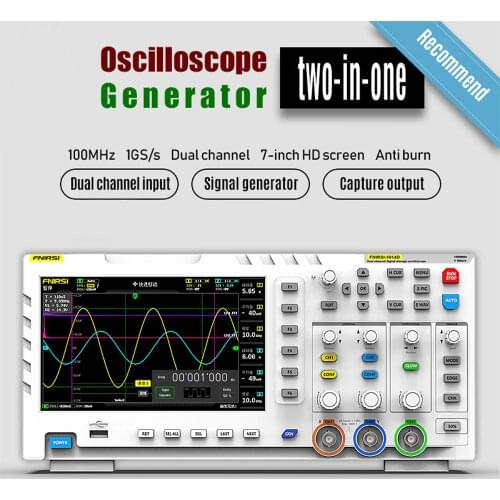 1014D Digital Oscilloscope 2 In 1 Dual Channel Input Signal Generator 100MHz* 2 Ana-log Bandwidth 1GSa/s Sampling Rate 1GB