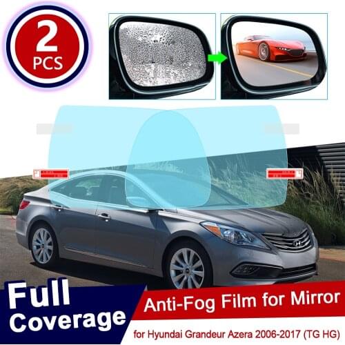 For Hyundai Grandeur Azera 2006~2017 TG HG Full Cover Anti Fog Film Rearview Mirror Accessories 2008 2010 2011 2012 2015 2016