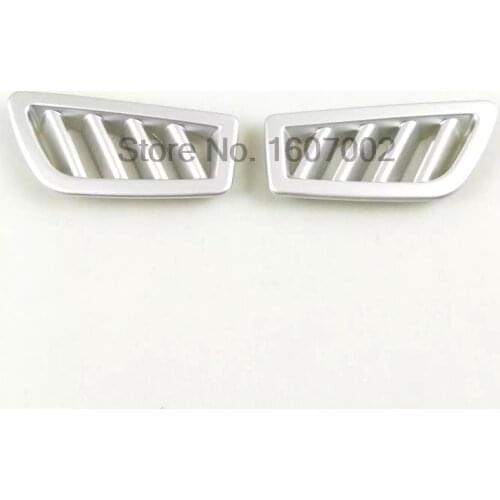 For Renault Koleos 2016 2017 ABS Matte Chrome Front Air Condition Vent Outlet Cover Trims Decoration Car Styling