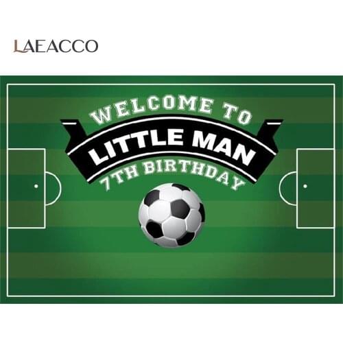 Football Boy Happy 9th Birthday Party Green Stadium Poster Portrait Photo Backdrop Photography Background Photocall Photo Studio