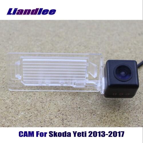 Liandlee CAM Car Rearview Reverse Parking Camera For Skoda Yeti 2013-2017 / Rear View Backup Camera HD CCD Night Vision