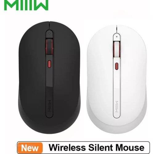 Miiiw Wireless Mouse 800/1200/1600DPI Wireless Silent Mouse Multi-speed DPI Mute Button 2.4GHz Wireless Receiver Silent Mouse
